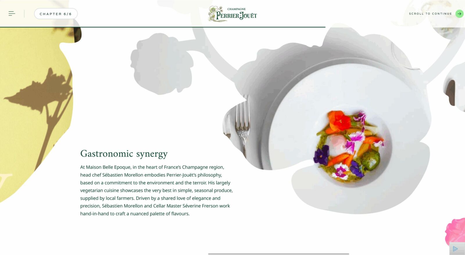 Gastronomie Perrier-Jouët Art de vivre