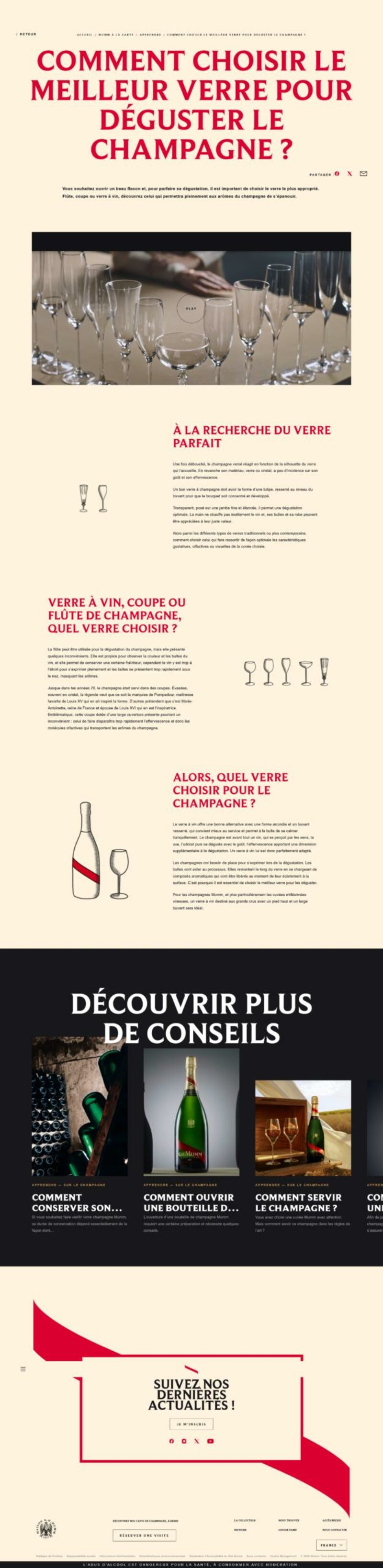 Comment choisir le meilleur verre pour déguster le champagne